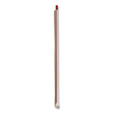 Wrapped Giant Straws, 10.25", Polypropylene, Red, 1,200/Carton (BWKGST1025RD) Case of 1200