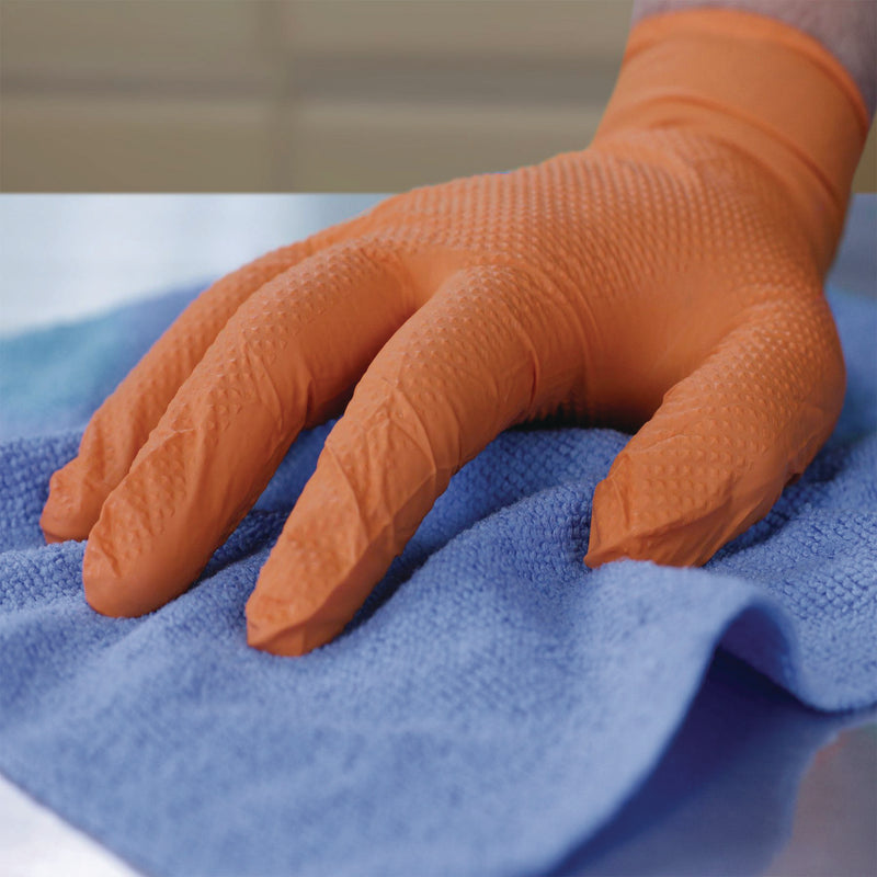 DT Nitrile Disposable Gloves, Orange, Medium, 1,000/Carton (AXCXODN44100) Case of 1000