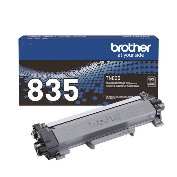 Brother TN835 Super High-Yield Toner, 5,000 Page-Yield, Black (BRTTN835) Each
