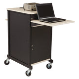 Oklahoma Sound® Jumbo Presentation Cart, 21 x 33 x 40, Ivory/Black (NPSPRC400) Each