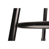 NPS® 6400 Series Height Adjustable HD Vinyl Padded Steel Stool, Supports 500 lbs, 30.5" to 38.5" Seat Height, Black Seat/Base (NPS6430H10) Each