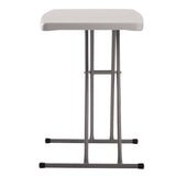 NPS® Height Adjustable Personal Folding Table, Rectangular, 20 x 30 x 27.87, Speckled Gray Top, Gray Base/Legs (NPSPT3020) Each