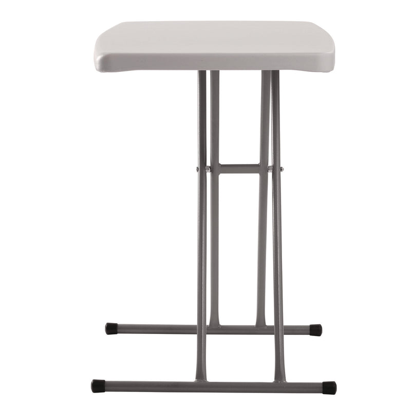 NPS® Height Adjustable Personal Folding Table, Rectangular, 20 x 30 x 27.87, Speckled Gray Top, Gray Base/Legs (NPSPT3020) Each