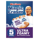 Mr. Clean® Magic Eraser, Ultra Foamy, 4.6" x 2.3", 0.7" Thick, White, 5/Pack, 4 Packs/Carton (PGC12731) Case of 20