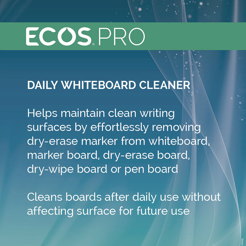 ECOS® PRO Daily Whiteboard Cleaner, Free and Clear, 32 oz Spray Bottle, 6/Carton (EOPPL98696CT) Case of 6