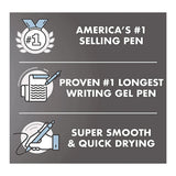 Pilot® G2 Premium Gel Pen, Retractable, Extra-Fine 0.5 mm, Blue Ink, Smoke/Blue Barrel, 5/Pack (PIL31298) Pack of 5