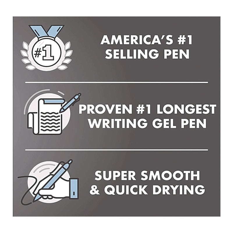 Pilot® G2 Premium Gel Pen, Retractable, Extra-Fine 0.5 mm, Blue Ink, Smoke/Blue Barrel, 5/Pack (PIL31298) Pack of 5