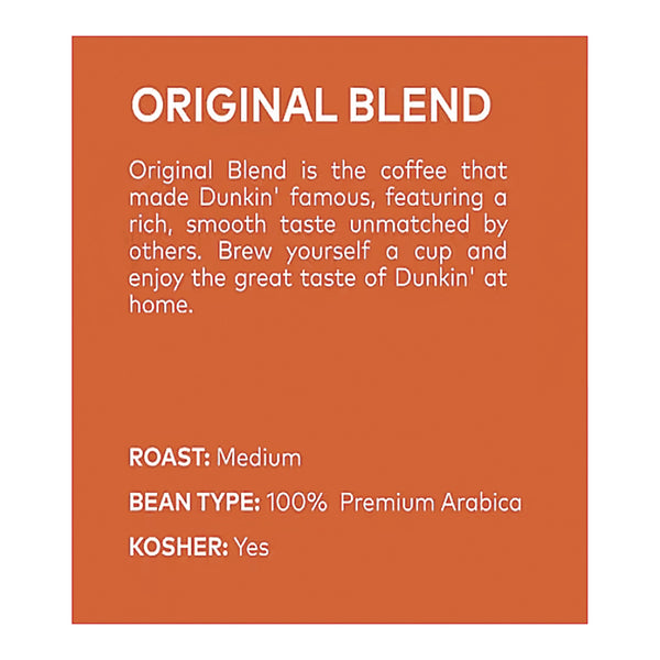 Dunkin'® Original Blend Coffee, 30 oz Canister (SMU8133401102) Each