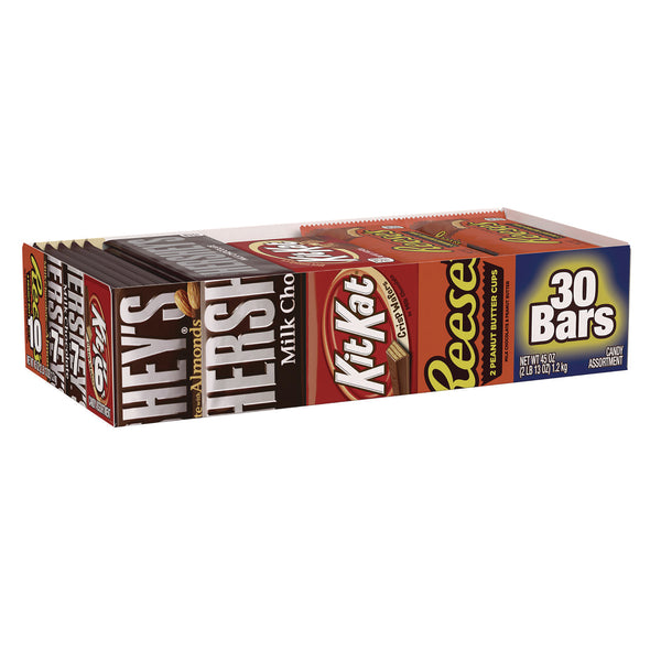 Hershey®'s Full Size Chocolate Candy Bar Variety Pack, Assorted, 1.5 oz Bars, 30 Bars (HRS20650) Each