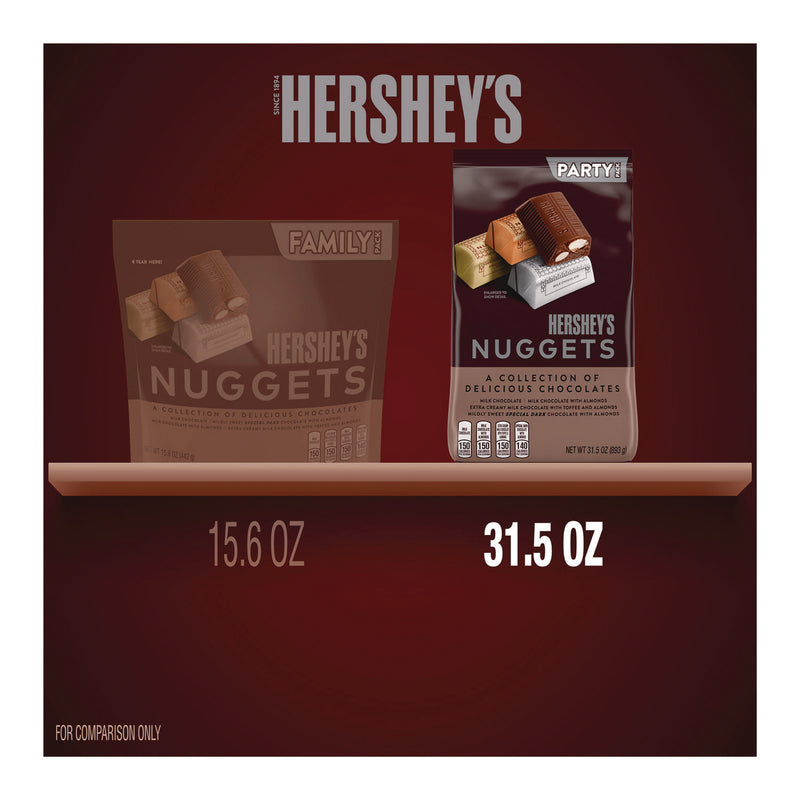 Hershey®'s Nuggets, Party Pack, Assorted, 31.5 oz Bag (HRS2411693) Each