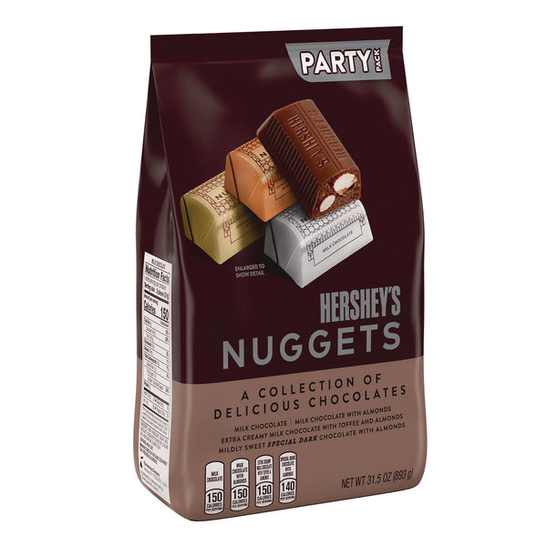 Hershey®'s Nuggets, Party Pack, Assorted, 31.5 oz Bag (HRS2411693) Each