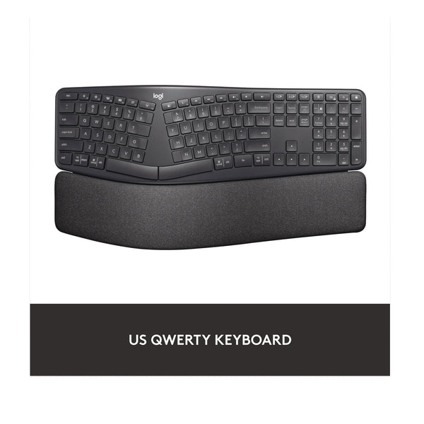 Logitech® ERGO K860 Wireless Keyboard, Graphite (LOG24421967) Each