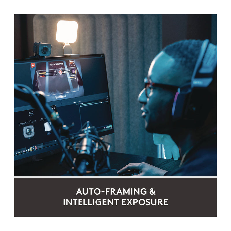 Logitech® StreamCam Plus Webcam, 1920 x 1080 Pixels, 2.1 Mpixels, Black (LOG24435282) Each