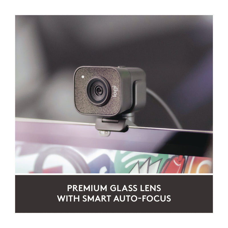 Logitech® StreamCam Plus Webcam, 1920 x 1080 Pixels, 2.1 Mpixels, Black (LOG24435282) Each