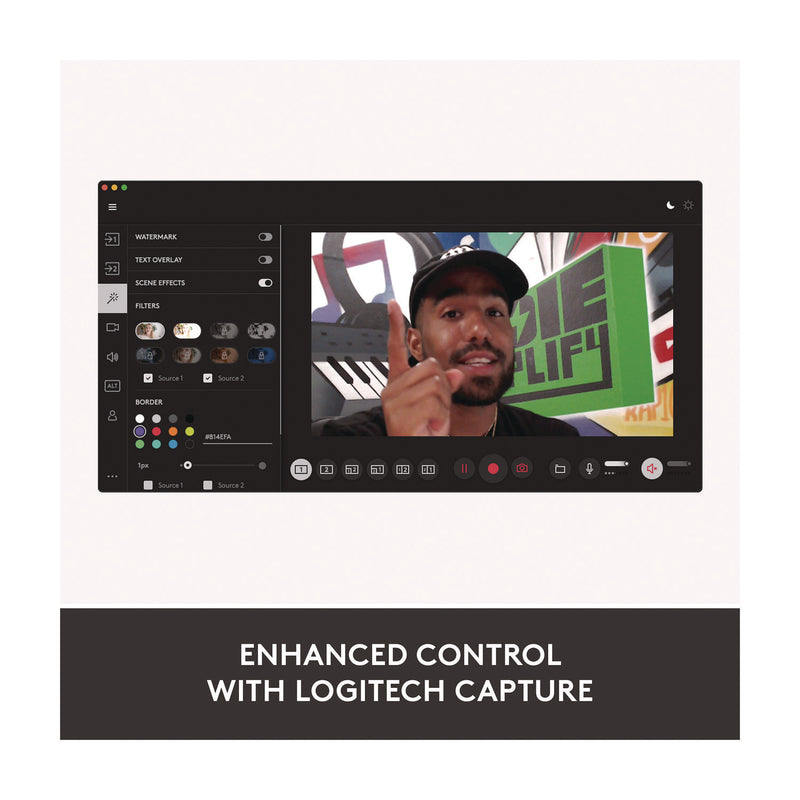 Logitech® StreamCam Plus Webcam, 1920 x 1080 Pixels, 2.1 Mpixels, Black (LOG24435282) Each