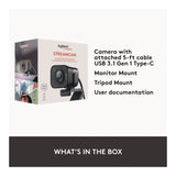 Logitech® StreamCam Plus Webcam, 1920 x 1080 Pixels, 2.1 Mpixels, Black (LOG24435282) Each