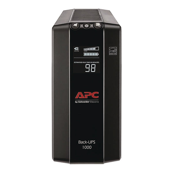 APC® Back-UPS Pro Compact Tower LCD Battery Backup and Surge Protector with USB, 1,000 VA, 8 Outlets, 1,103 J (SEU2724587) Each