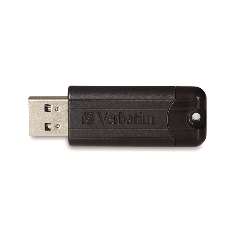 Verbatim® PinStripe USB 3.2 Flash Drive, 32 GB, Black (VER49317) Each