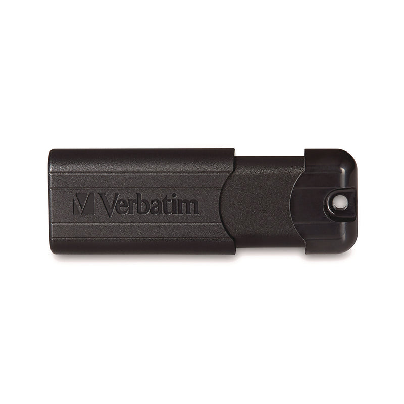 Verbatim® PinStripe USB 3.2 Flash Drive, 32 GB, Black (VER49317) Each