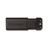 Verbatim® PinStripe USB 3.2 Flash Drive, 128 GB, Black (VER49319) Each