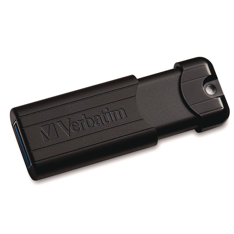 Verbatim® PinStripe USB 3.2 Flash Drive, 32 GB, Black (VER49317) Each