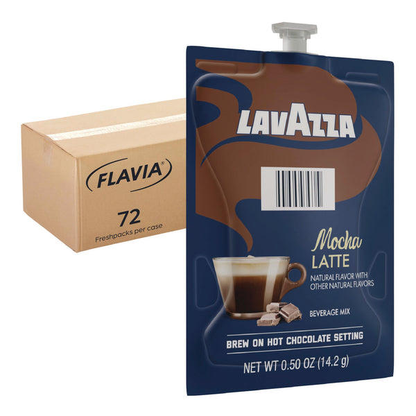 FLAVIA® Lavazza Mocha Latte, Mocha, 0.5 oz Pouch, 72/Carton