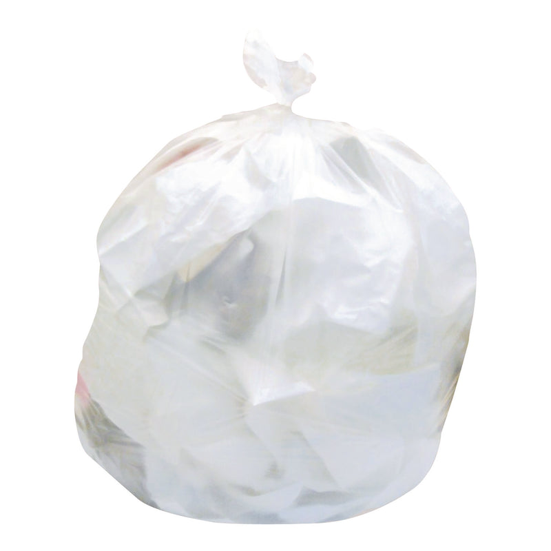 Heritage Low Density Can Liners, 30 gal, 0.5 mil, 30" x 36", Clear, Flat Pack, 250/Carton (HER659385) Case of 250