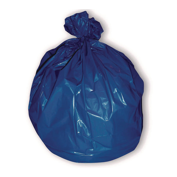 Heritage Linear Low-Density Can Liners for Recyclable Waste, 45 gal, 1.3 mil, 40" x 46", Blue, Flat Pack, 100/Carton (HER733150) Case of 100