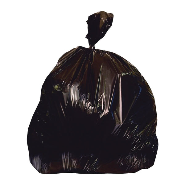 Heritage Linear Low-Density Can Liners, 56 gal, 1.7 mil, 43" x 47", Black, Flat Pack, 100/Carton (HER2597595) Case of 100