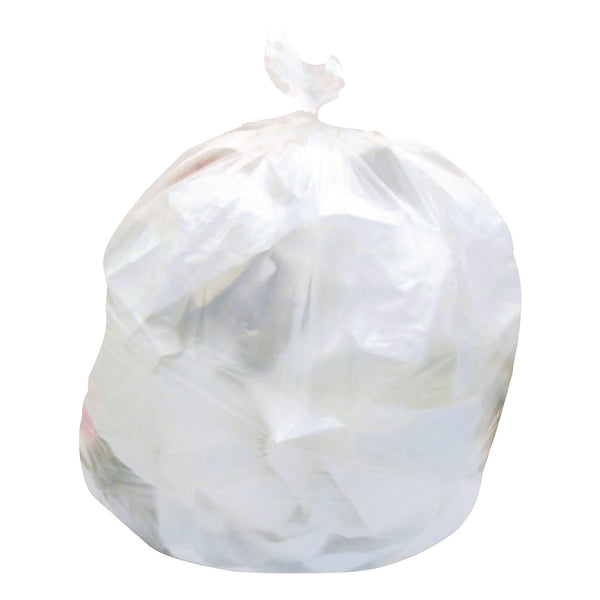 Heritage High-Density Waste Can Liners, 33 gal, 9 mic, 33" x 40", Natural, Roll, 25 Bags/Roll, 20 Rolls/Carton (HER2597631) Case of 500