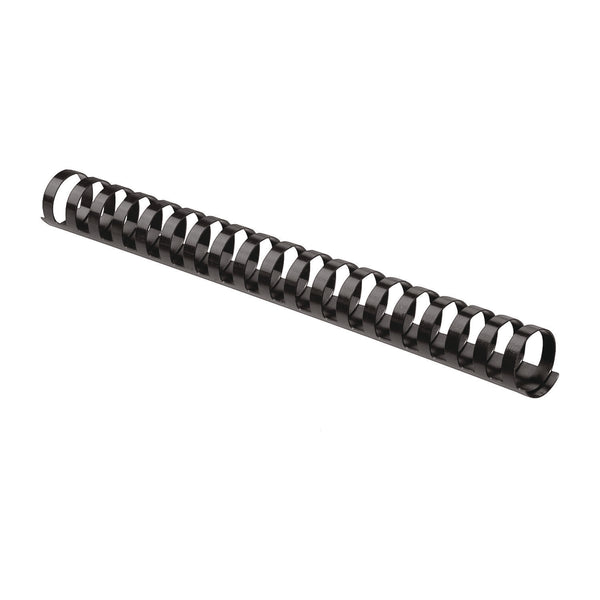 Fellowes® Plastic Comb Bindings, 1 1/4" Diameter, 200 Sheet Capacity, Black, 50/Pack (FEL52395) Pack of 50