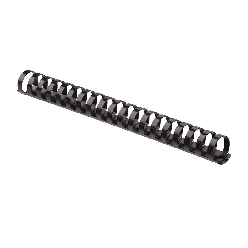 Fellowes® Plastic Comb Bindings, 1 1/4" Diameter, 200 Sheet Capacity, Black, 50/Pack (FEL52395) Pack of 50