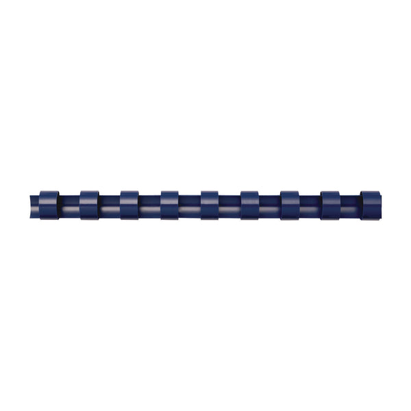 Fellowes® Plastic Comb Bindings, 3/4" Diameter, 150 Sheet Capacity, Navy, 100/Pack (FEL52392) Pack of 100