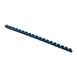 Fellowes® Plastic Comb Bindings, 3/4" Diameter, 150 Sheet Capacity, Navy, 100/Pack (FEL52392) Pack of 100