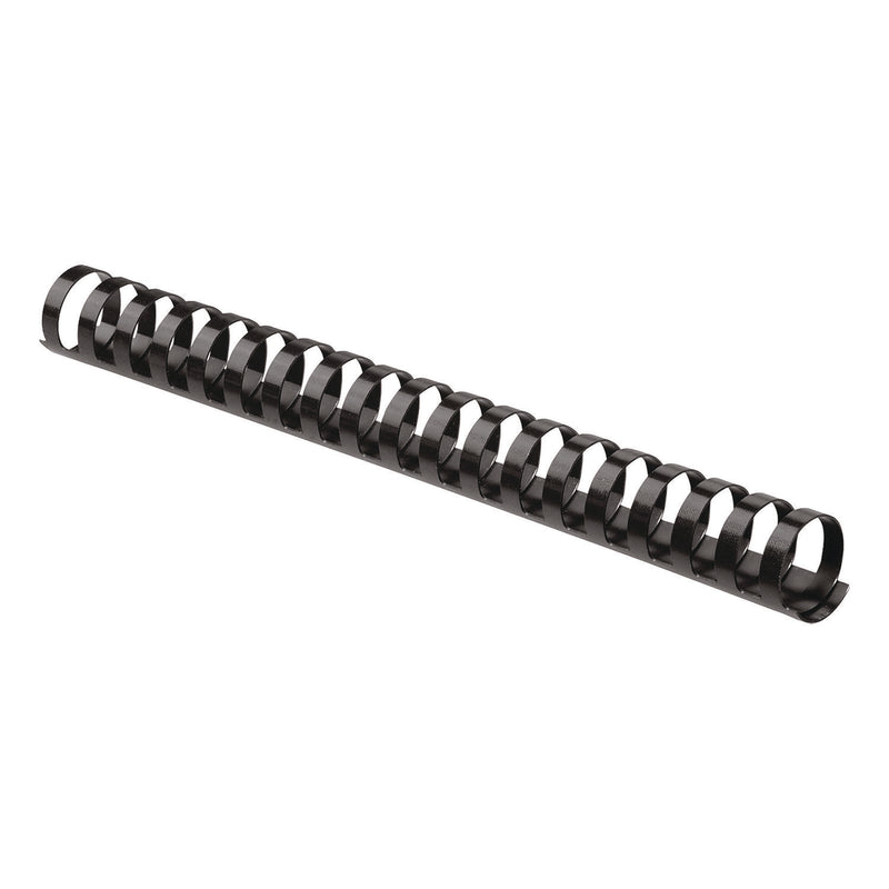 Fellowes® Plastic Comb Bindings, 1" Diameter, 200 Sheet Capacity, Black, 50/Pack (FEL52328) Pack of 50