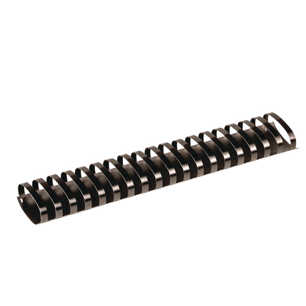 Fellowes® Plastic Comb Bindings, Oval, 2" Diameter, 500 Sheet Capacity, Black, 40/Pack (FEL52369) Pack of 40