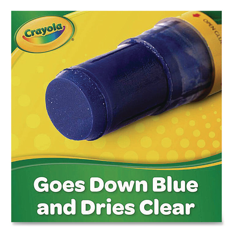 Crayola® Washable Glue Sticks, 0.88 oz, Dries Clear (CYO414057) Each