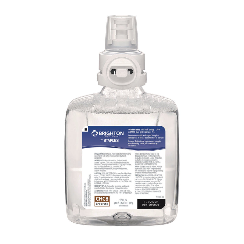 Brighton Professional™ BP8 Hand Soap Refills, Dye Free/Fragrance Free, 1,200 mL, 2/Carton (GOJ2797986) Case of 2