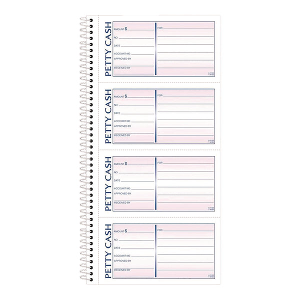 Adams Business Forms Petty Cash Receipt Book, Two-Part Carbonless, 5 x 2.75, 4 Forms/Sheet, 200 Forms Total (ABFSC1156) Each