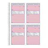 Adams Business Forms Important Message Book, Two-Part Carbonless, 4 Forms/Sheet, 200 Forms Total (ABFSC1184D) Each