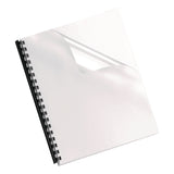Fellowes® Crystals Transparent Presentation Covers for Binding Systems, Unpunched, Clear, with Square Corners, 11 x 8.5, 25/Pack (FEL52043) Pack of 25