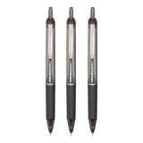 Pilot® Precise V7RT Rollerball Pen, Retractable, Fine 0.7 mm, Black Ink, Black Barrel, 3/Pack (PIL26058) Pack of 3