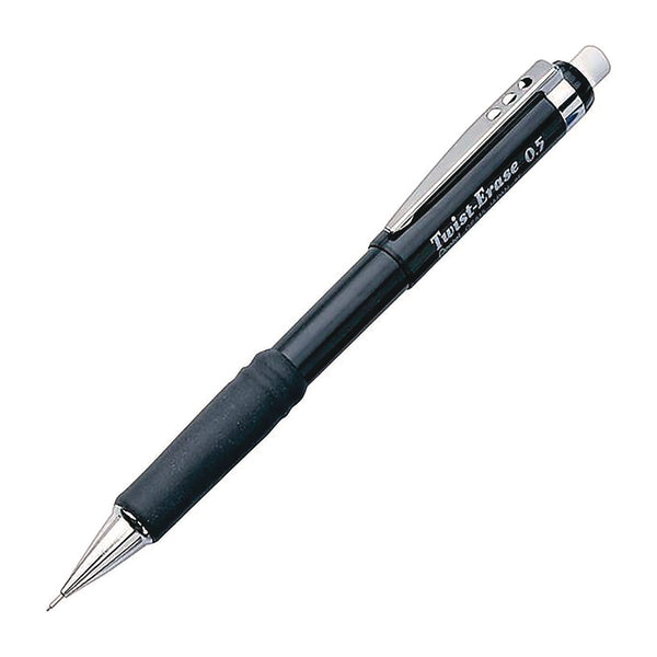 Twist-Erase III Mechanical Pencil, 0.5 mm, HB (#2), Black Lead, Black/Blue Barrel, 2/Pack (PENQE515BPK6) Each