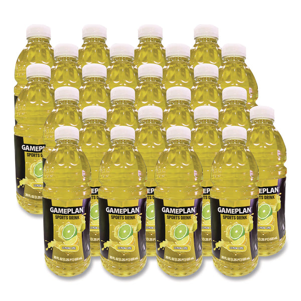 Gameplan Sports Drink, Lemon Lime, 20 oz Bottle, 24/Carton (NGBGMP20Z24PLL) Case of 24