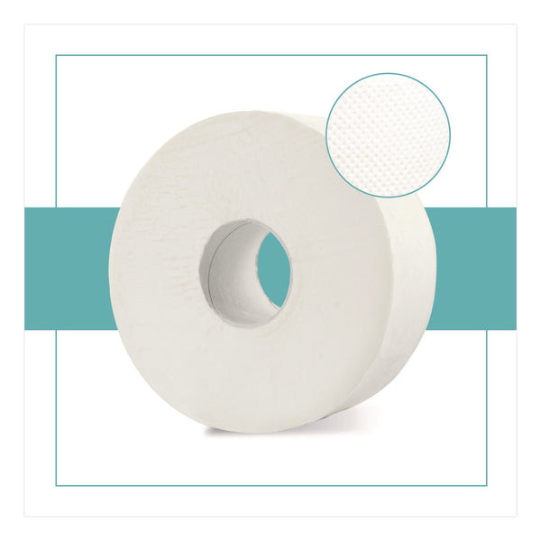 Papernet® HyTech Seas Mini JRT, Septic Safe, 1-Ply, White, 3.3" x 750 ft, 6 Rolls/Carton (SOD410051) Case of 6
