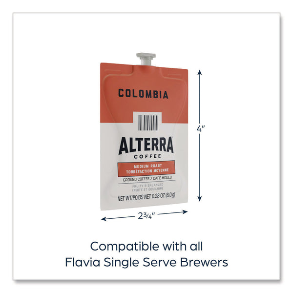 Flavia Alterra Columbia Coffee Freshpack, Columbia, 0.28 oz Pouch, 100/Carton (LAV48006) Case of 100