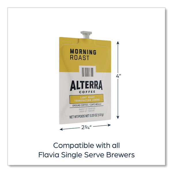 Flavia Alterra Morning Roast Coffee Freshpack, Morning Roast, 0.28 oz Pouch, 100/Carton (LAV48008) Case of 100