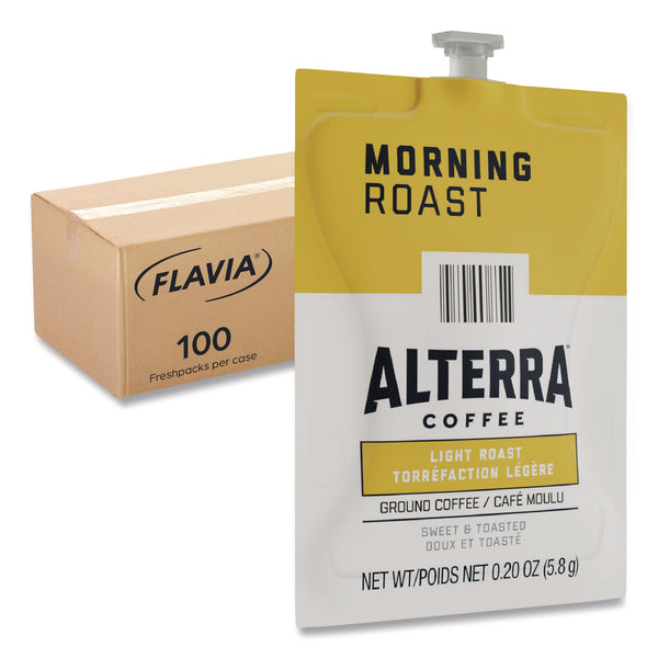 Flavia Alterra Morning Roast Coffee Freshpack, Morning Roast, 0.28 oz Pouch, 100/Carton (LAV48008) Case of 100
