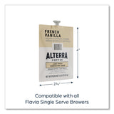 Flavia Alterra French Vanilla Coffee Freshpack, French Vanilla, 0.23 oz Pouch, 100/Carton (LAV48009) Case of 100