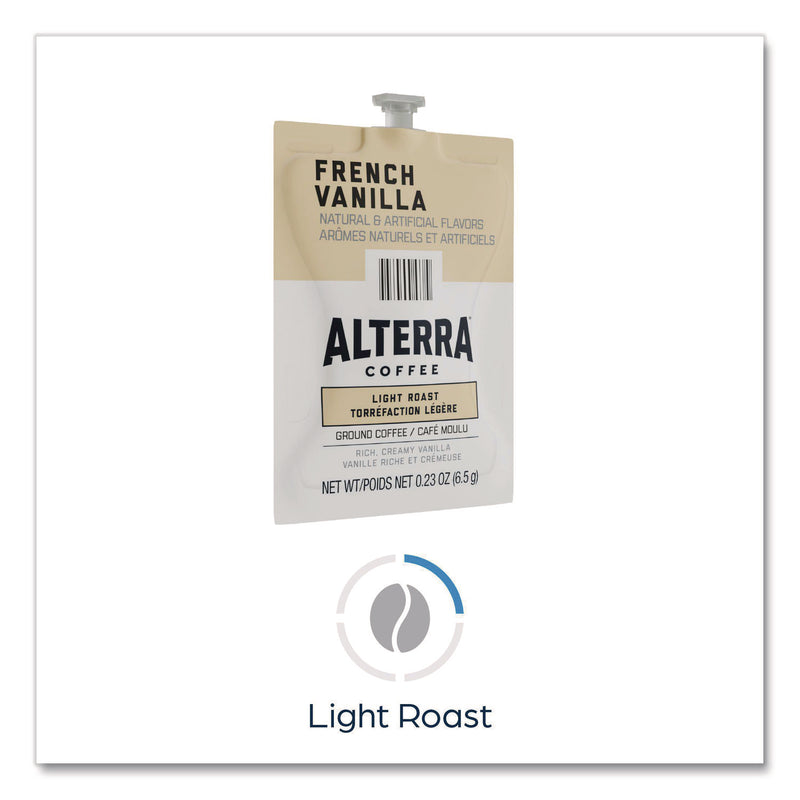 Flavia Alterra French Vanilla Coffee Freshpack, French Vanilla, 0.23 oz Pouch, 100/Carton (LAV48009) Case of 100